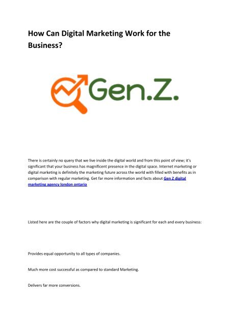 4 Gen Z london ontario marketing