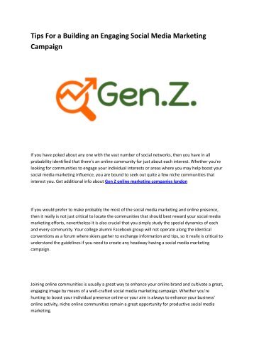 4 Gen Z online marketing companies london