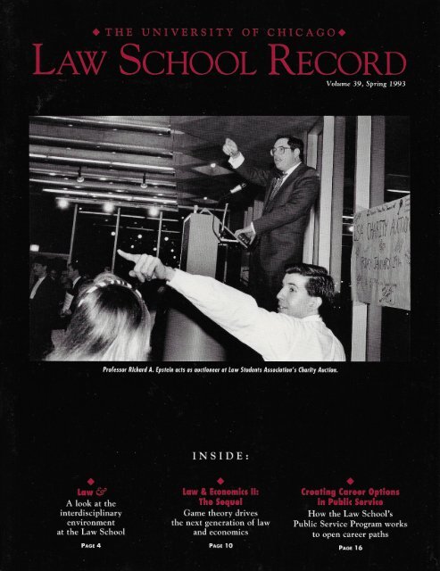 The University of Chicago Law School — Alumni magazine