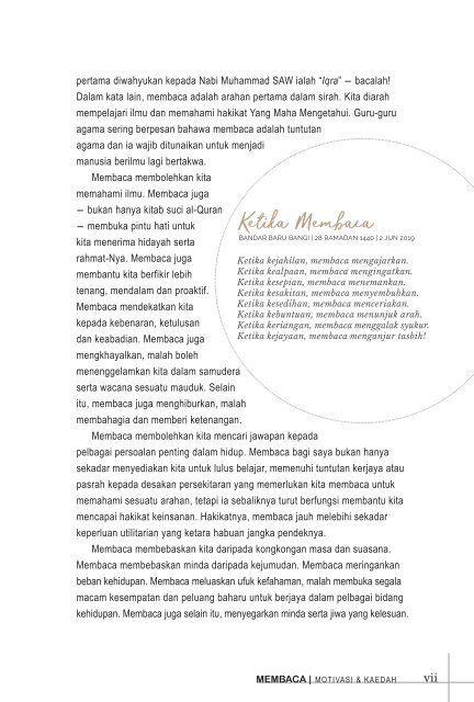 MEMBACA: MOTIVASI & KAEDAH - Zaini Ujang