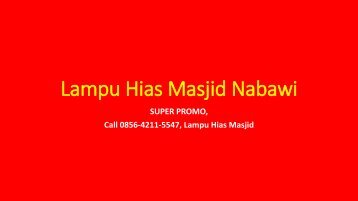 SUPER PROMO, Call 0856-4211-5547, Lampu Hias Masjid