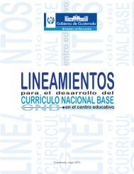 Lineamientos para el Desarrollo del Currículo Nacional Base 