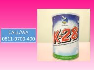 DISTRIBUTOR I CALL/WA 0811-9700-400 I Merk Susu Tinggi Kalsium K28 Lembang