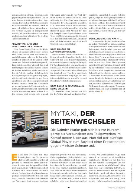 Taxi Times Berlin - März / April 2019