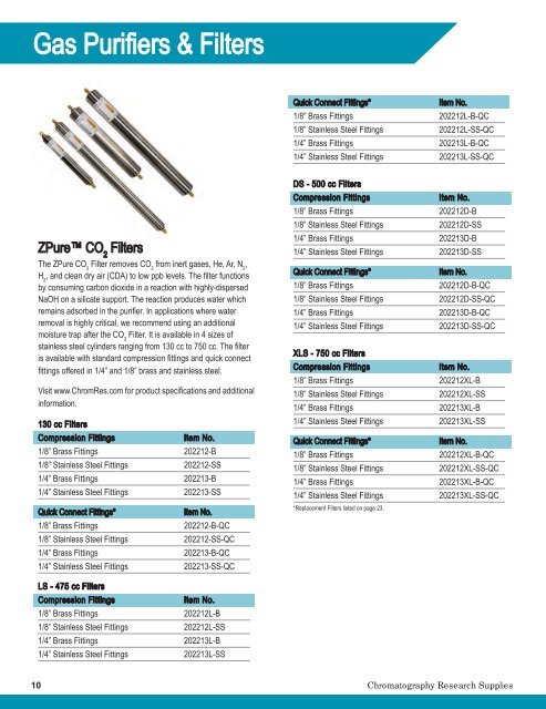 CRS (Chromatography Research Supplies) Catalogue 2019 