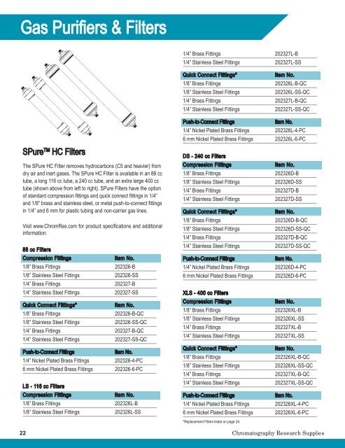 CRS (Chromatography Research Supplies) Catalogue 2019 