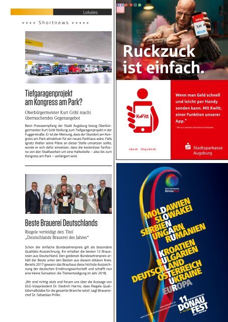 TRENDYone | Das Magazin - Augsburg - Juli 2018