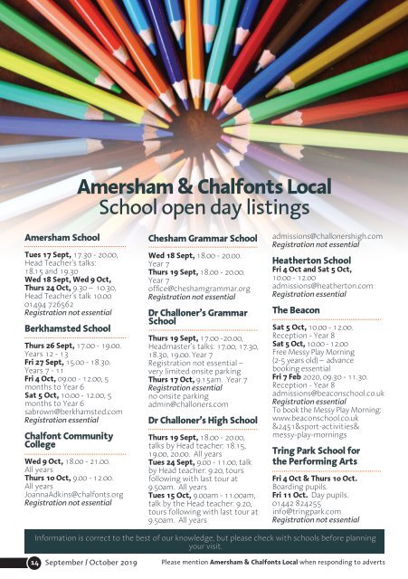 Amersham Local - Sept/Oct 2019 issue 
