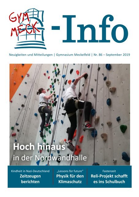 GymMeck-Info Nr. 86 - September 2019