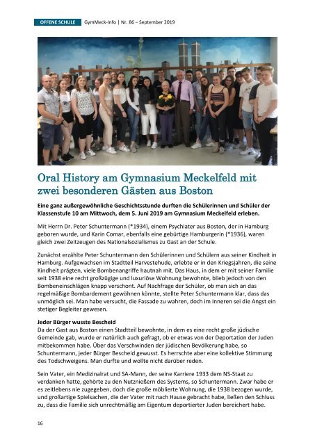 GymMeck-Info Nr. 86 - September 2019