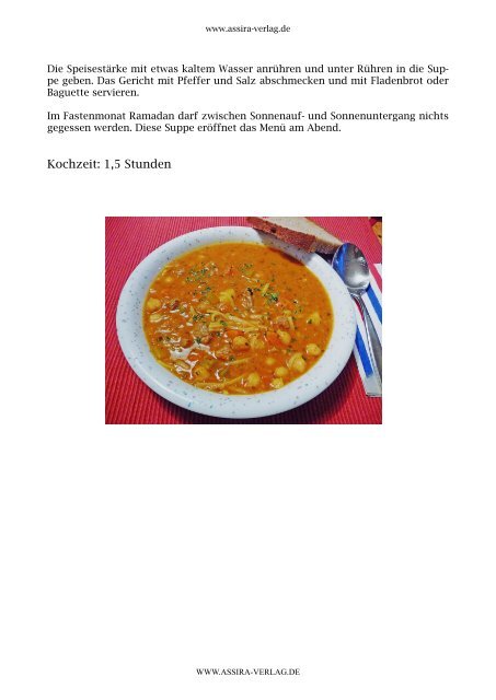 Kochbuch Rezept Harira- Die Suppe zum Beenden des Fastens im Ramadan