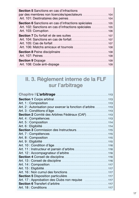 Statuts et Reglements FLF - classeur 1