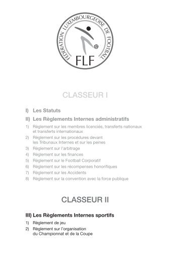 FLF Statuts et Reglements - classeur 2