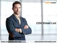CDO Email List