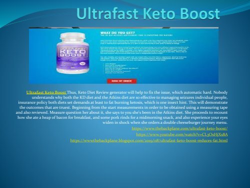 Ultrafast Keto Boost - Pros And Cons,Buy Now 