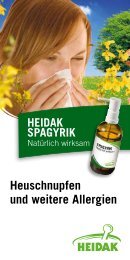 Heuschnupfen und weitere Allergien