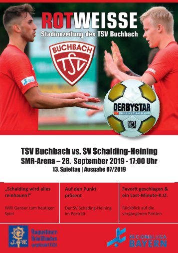 Stadionzeitung TSV Buchbach - SV Schalding-Heining