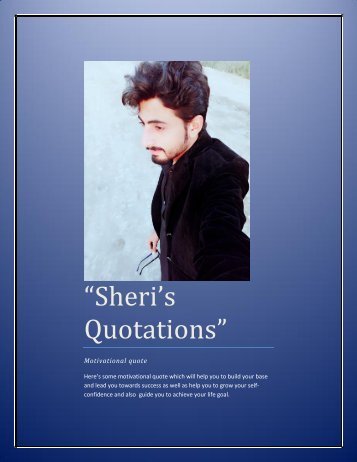 Sheri&#039;s quotations