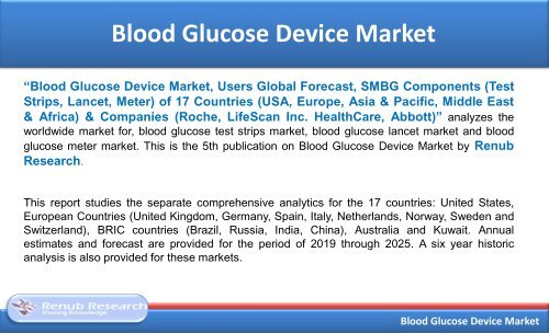 Blood Glucose Device Market