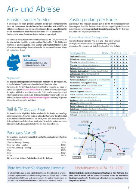 Reisen ab/an Baden-Württemberg & Rheinland-Pfalz