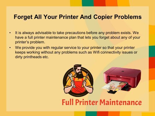 Best Printer Repair Service Near Me | On-site Support and  Maintenance