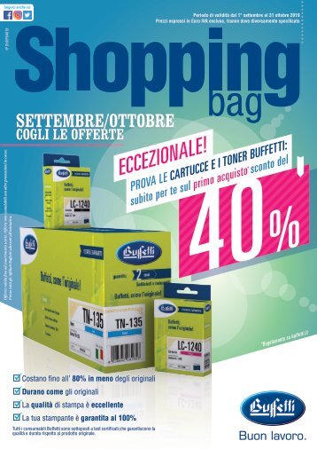 Buffetti Shopping Bag Settembre/Ottobre 2019