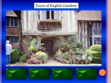 Tours of English Gardens