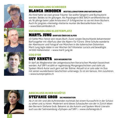 Buchfestival Olten - Programm 2019