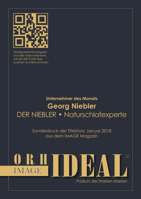 Der Niebler - Naturschlafexperte - Was zeichnet uns aus...