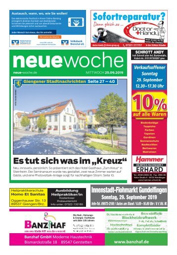 NEUE WOCHE 25.09.2019 