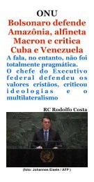 O discurso de Bolsonaro ns ONU - Texto e Vídeo