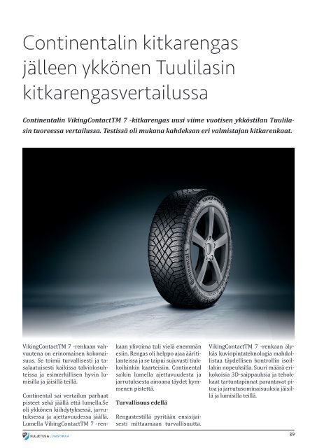 Kuljetus & Logistiikka 4 / 2019