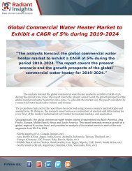 Global Commercial Water Heater Market to Exhibit a CAGR of 5% during 2019-2024