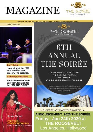 THE SOIRÉE Magazine - Issue no 5 - 2019/2020