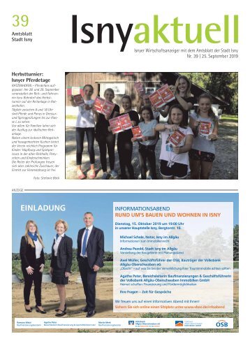 Isny Aktuell 25.09.2019