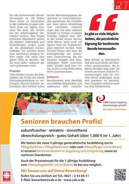 TRENDYone | Job Guide Herbst 2019 | Region Augsburg
