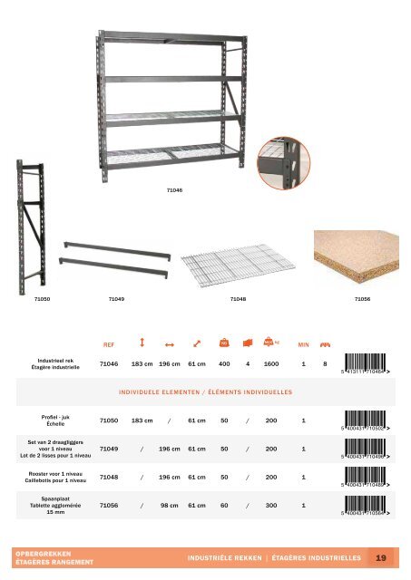 Opberging / Rangement