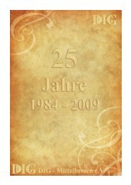 Festschrift 25 Jahre DIG Mittelhessen