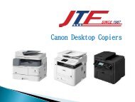 Canon Desktop Copiers Available at JTF