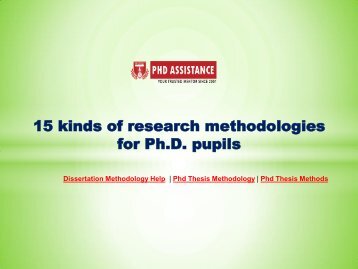 15 kinds of research methodologies for phd puplis