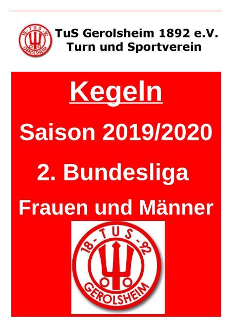 TuS Gerolsheim 2. Bundesliga 2019-20