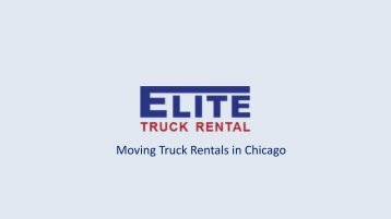 Elite Truck Rental-Make your commute easier with the rental trucks