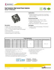 Dual Conductor, High Current Power Inductors - Hy-Line