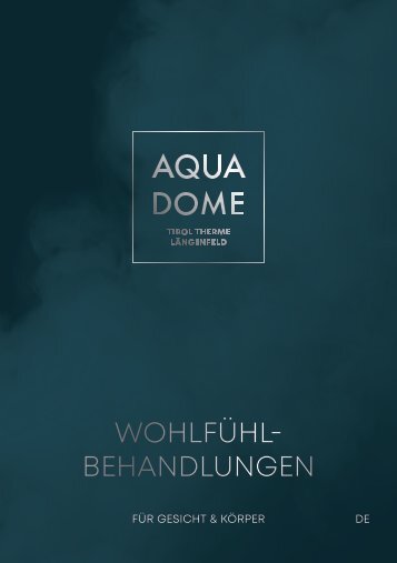 AQUA DOME Treatmentfolder DE