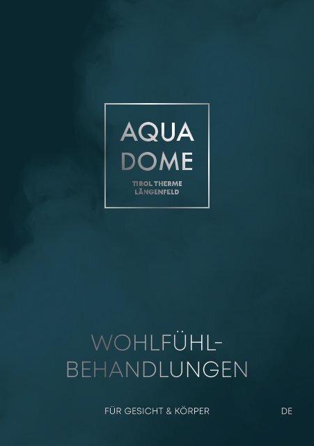 AQUA DOME Treatmentfolder DE