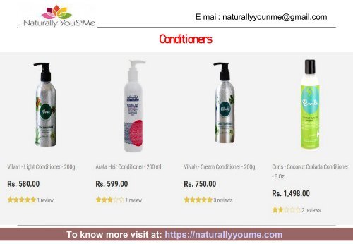 Buy Natural and Healthy Hair Care Products Online in India