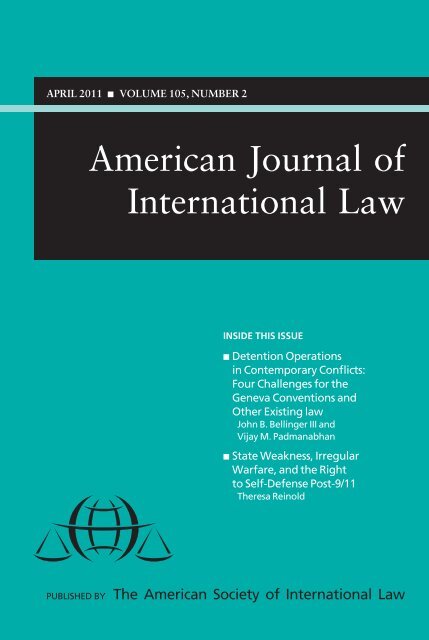American Journal of International Law - American Society of ...