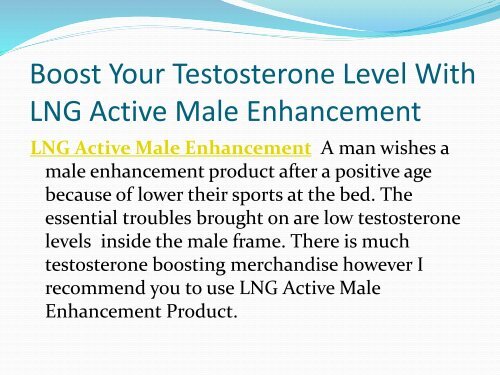 LNG Active Male Enhancement