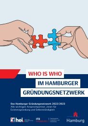 WHO IS WHO IM HAMBURGER GRÜNDUNGSNETZWERK