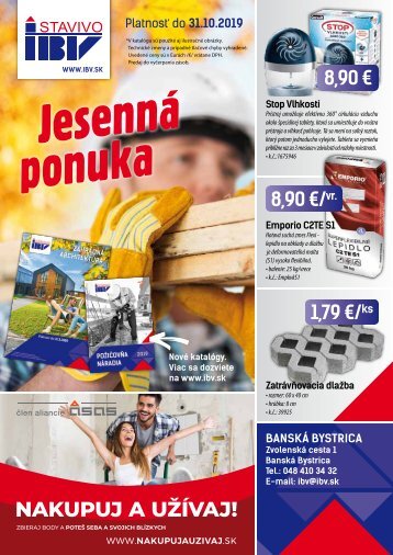 Ponuka jeseň 2019